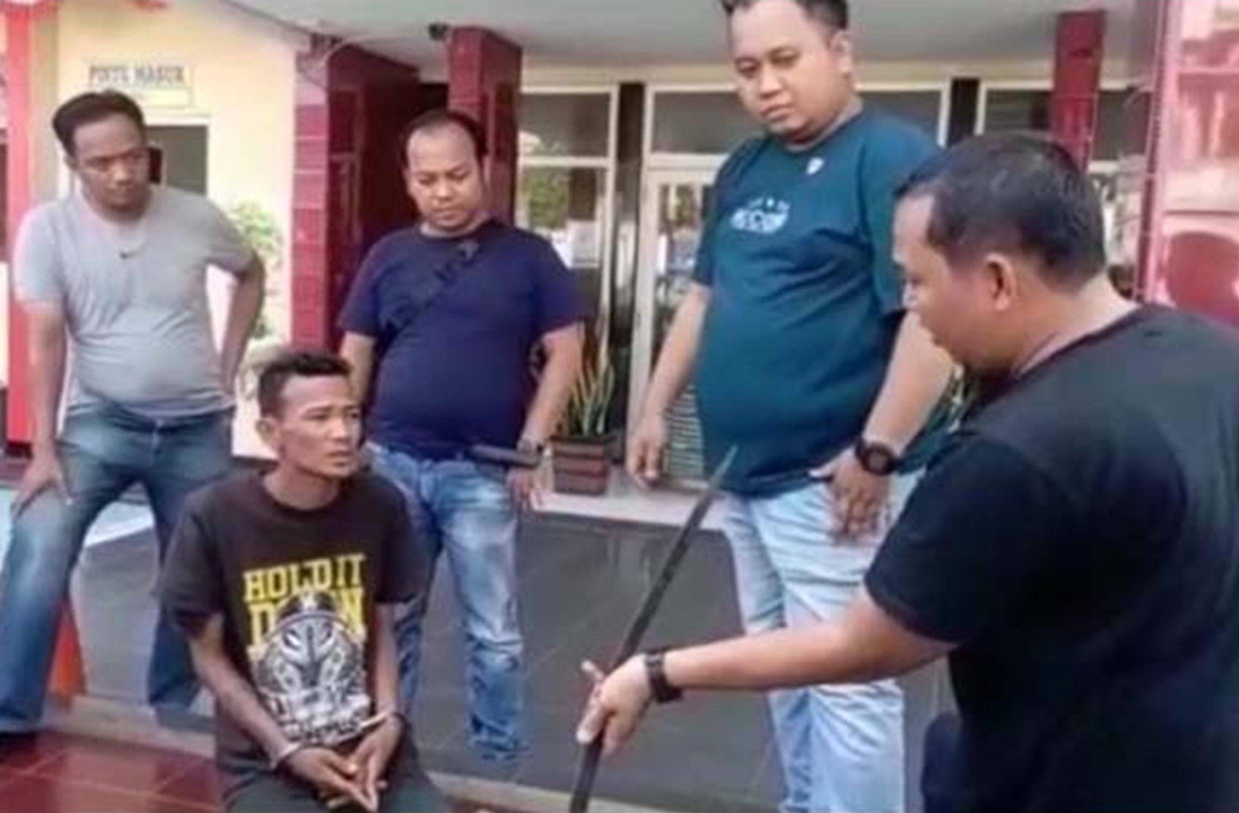 Pembacok Sopir Truk di Simpang Macan Lindungan Diringkus Polisi, Terancam 12 Tahun Penjara