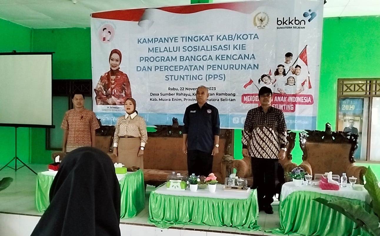 Anggota DPR RI, Sri Meliyana Bersama BKKBN Sumsel Gaungkan Program Bangga Kencana di Kabupaten Muara Enim