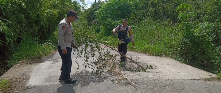 Awas Terperosok! Gorong-gorong di Desa Kemang Kecamatan Lembak Amblas