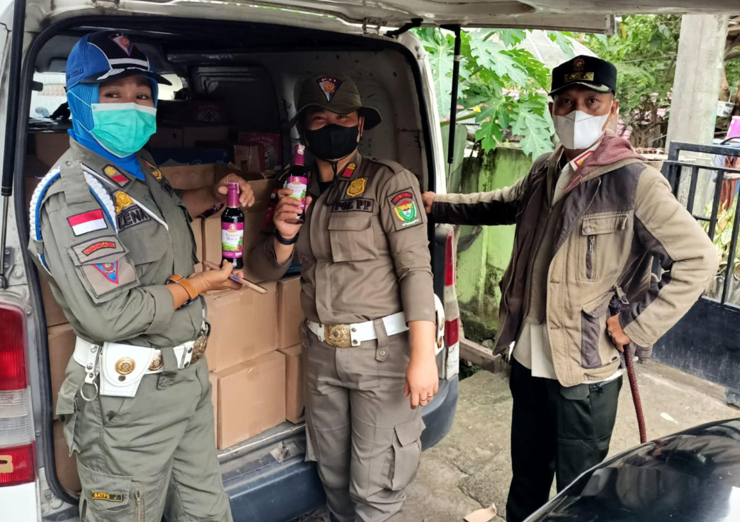 Lagi, Tim Yustisi Kabupaten Muara Enim Panen Minuman Keras