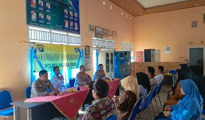 Jumat Curhat, Warga Desa Muara Harapan Khawatirkan Gangguan Anak Motor