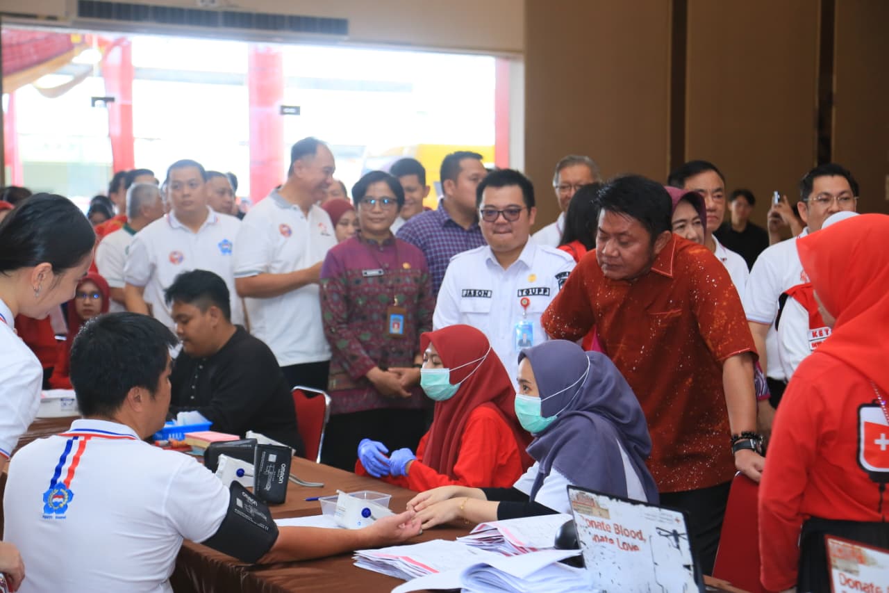 Gubernur Herman Deru Apresiasi Donor Darah Digelar PSMTI