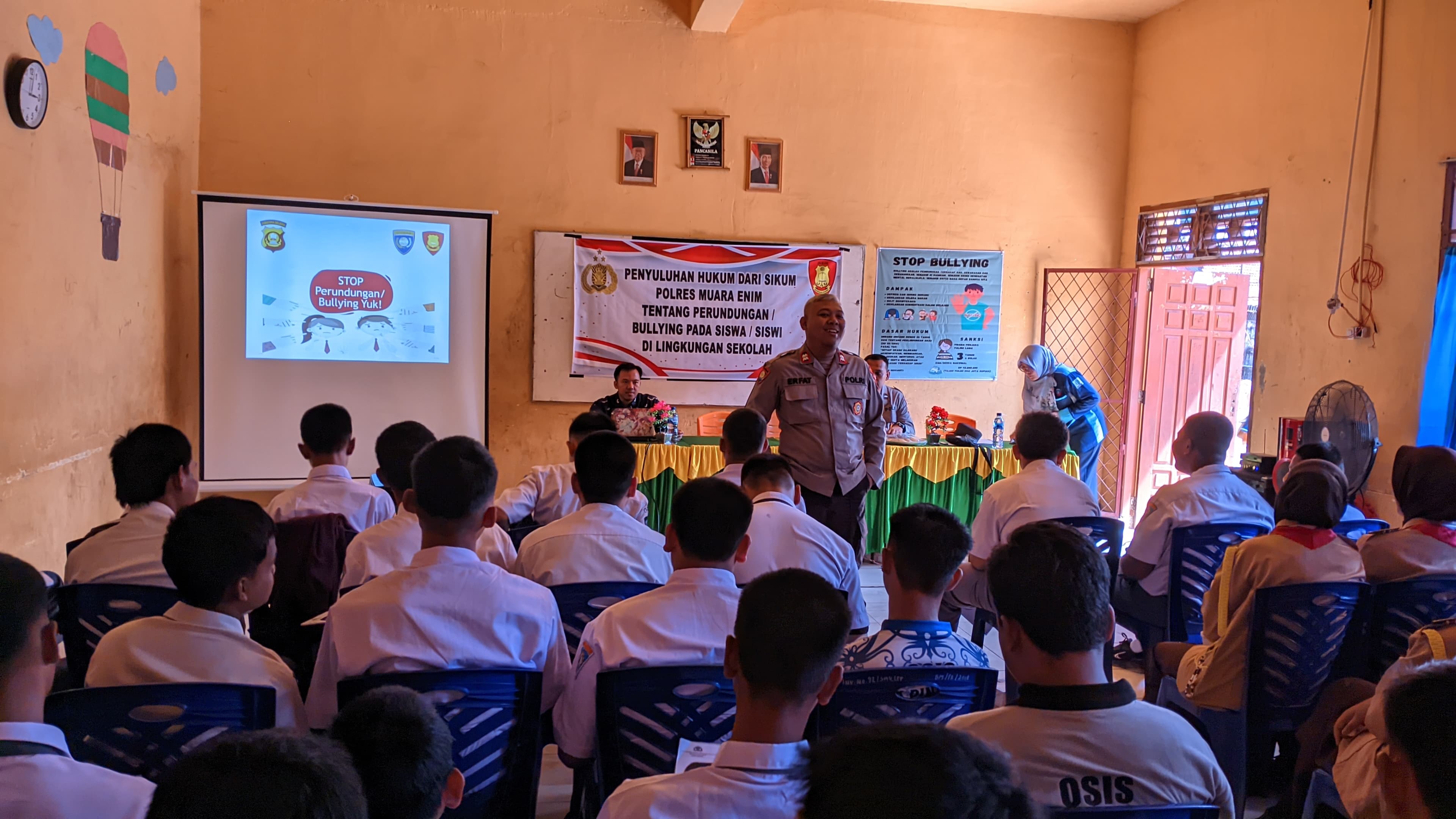 Polres Muara Enim Sosialisasikan Bahaya Bullying di Sekolah