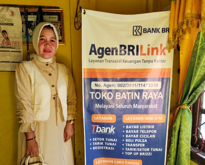 Permudah Tarik Tunai di Desa, Brilink Batin Raya juga Layani Penarikan Bantuan PKH