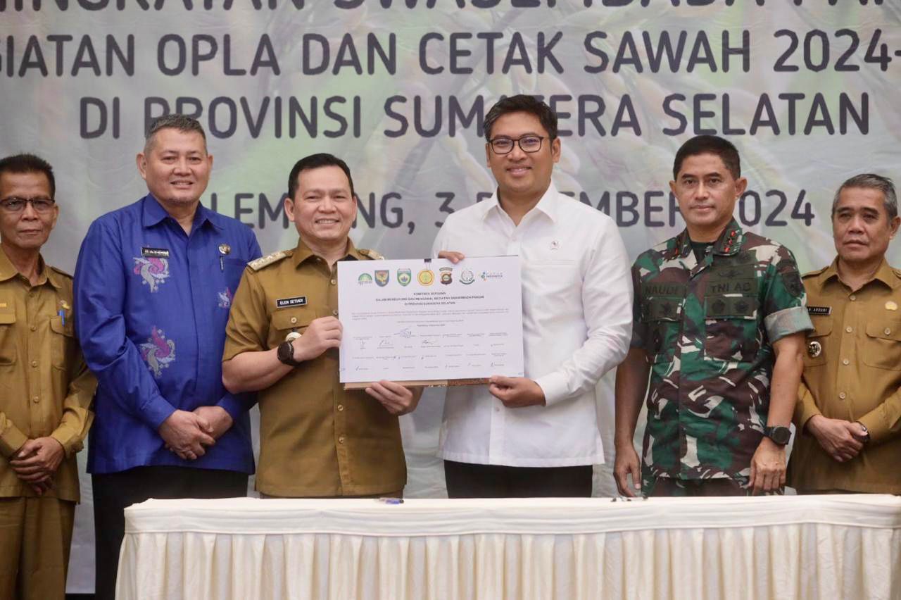 Pj Gubernur Optimis Sumsel Mampu Pertahankan Swasembada Pangan Melalui Program Opla