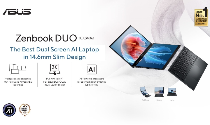 Mau Kerja Lancar Tanpa Hambatan? ASUS Zenbook Duo UX8406 Solusinya!