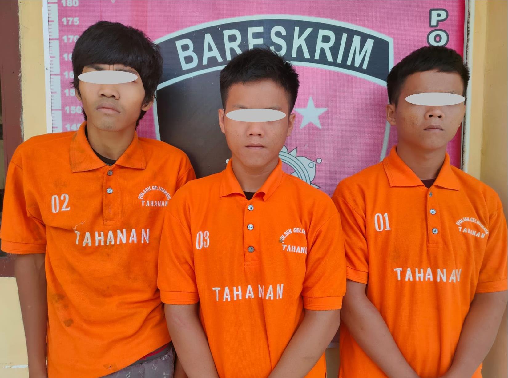 3 Pelaku Bobol Rumah Diringkus Team Puma Polsek Gelumbang, Lihat Tuh Tampangnya