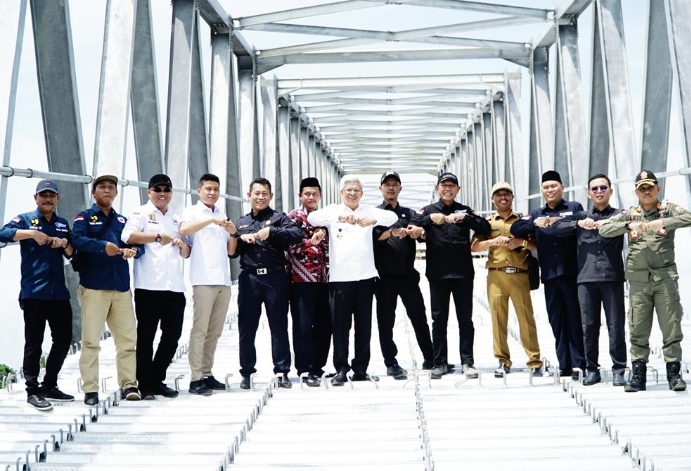 40 Tahun Dinantikan, Jembatan Air Sugihan Penghubung OKI - Banyuasin Sumsel Direalisasikan HDMY