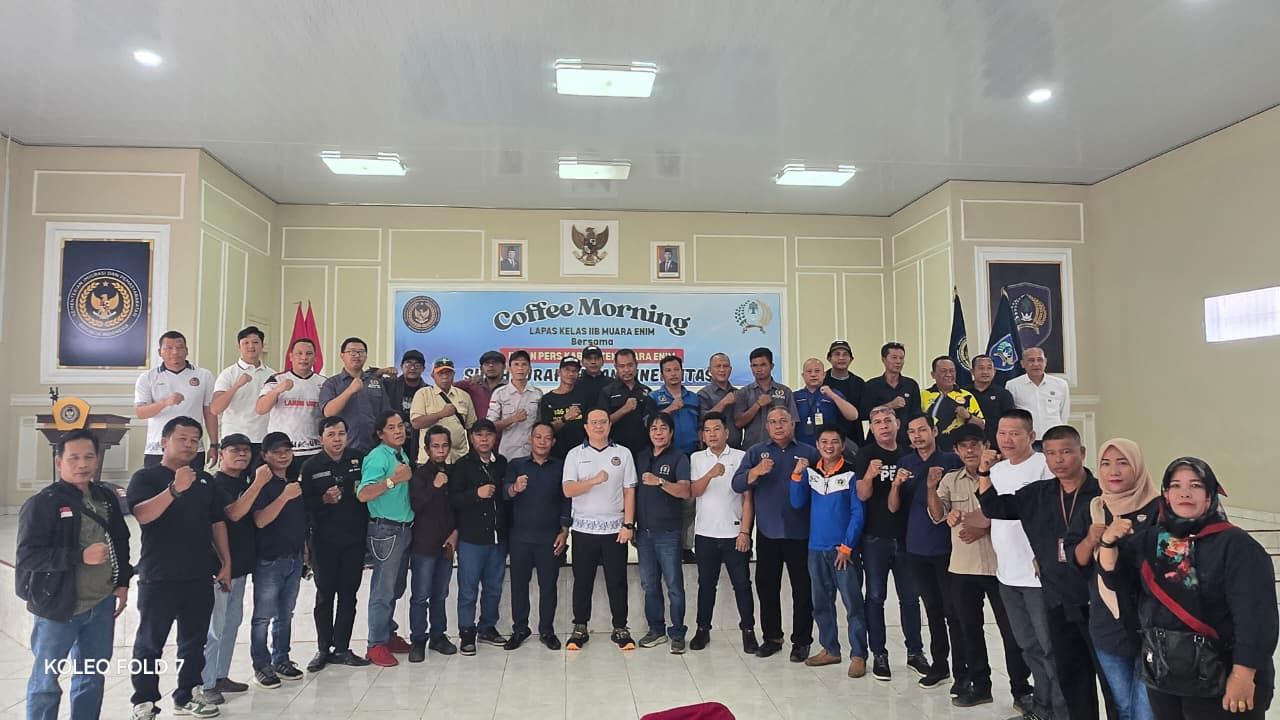 Tingkatkan Sinergisitas, Lapas Muara Enim Gelar Coffe Morning