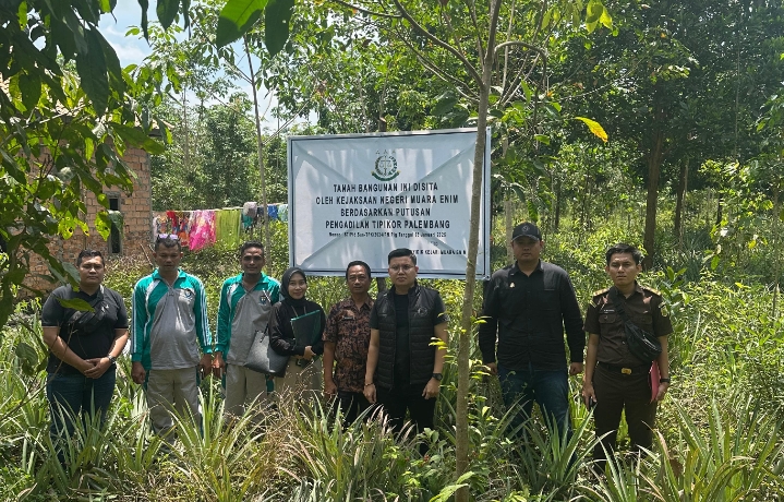 Aset Terpidana Korupsi Dana Desa Tanjung Medang Disita Kejari Muara Enim