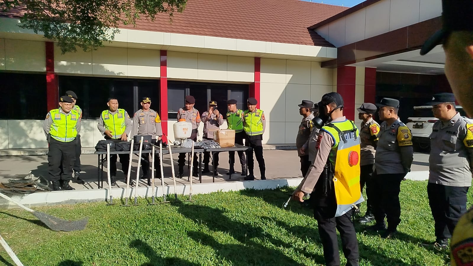 Polres Muara Enim Latih Kesiapsiagaan Anggota Bhabinkamtibmas dalam Menghadapi Karhutla