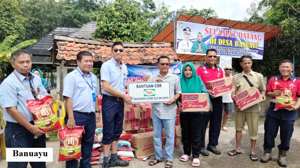 Bantuan PT TeL untuk Bencana Banjir di Desa Sekitar