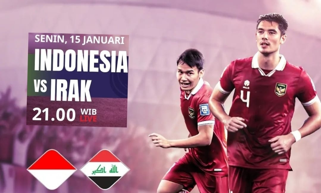 Live, Timnas Indonesia Lawan Irak 15 Januari 2024 di Piala Asia Qatar, Berikut Ini Agendanya