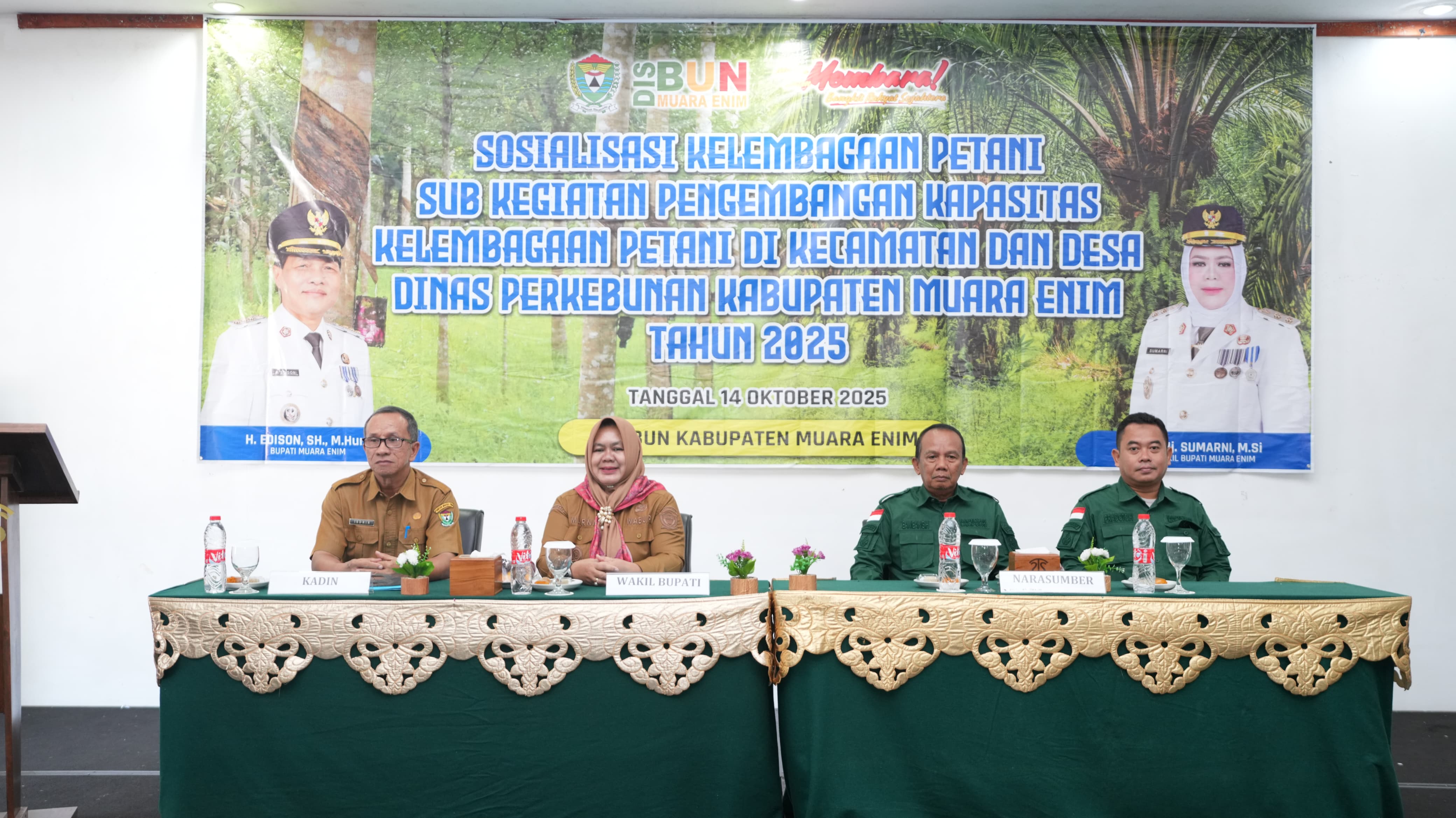 Tingkatkan Produktivitas Pertanian, Dinas Perkebunan Muara Enim Gelar Sosialisasi Kelembagaan Petani