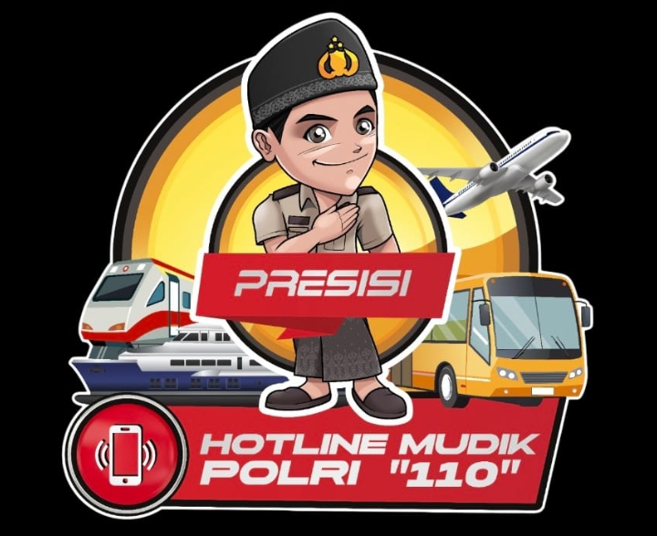 Layanan Darurat Bagi Pemudik, Polres Muara Enim Sosialisasikan Hotline Mudik Polri 110