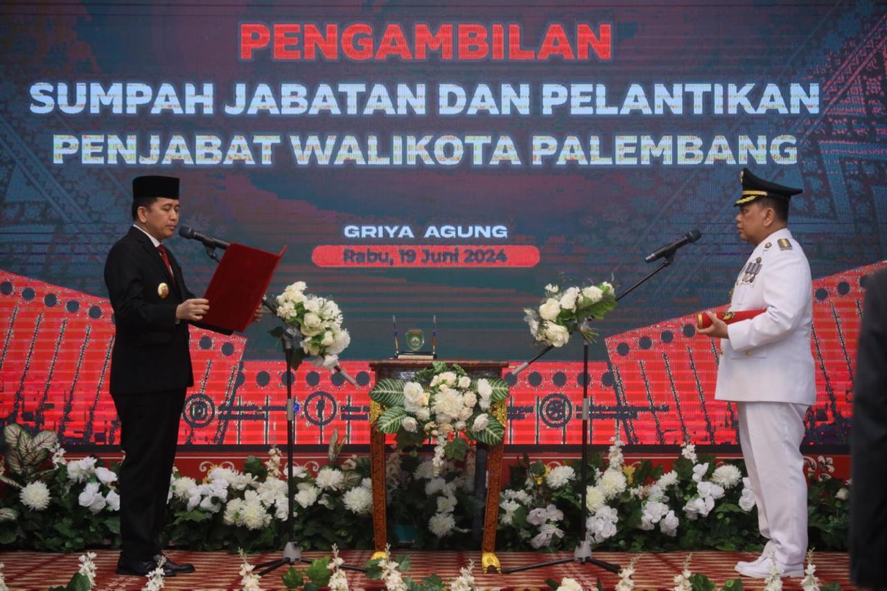 Ucok Abdul Rauf Damenta Gantikan Ratu Dewa Sebagai Pj Walikota Palembang