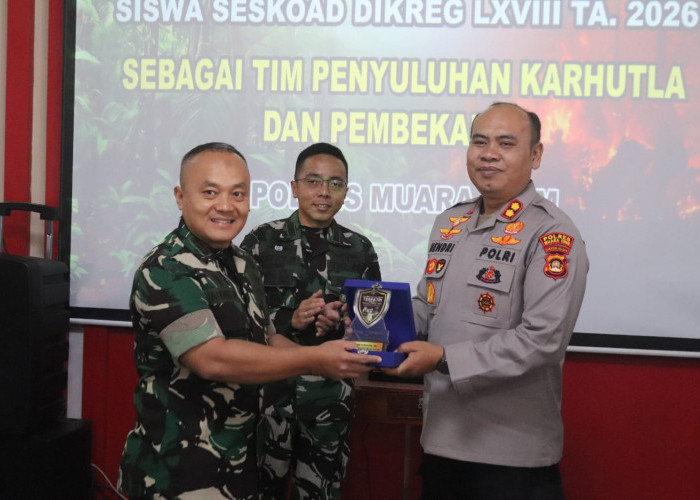 Polres Muara Enim dan Pasis Seskoad Bedah Risiko serta Dampak Karhutla
