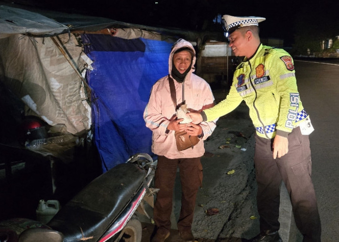 Satlantas Polres Muara Enim Gelar Giat Sahur On The Road