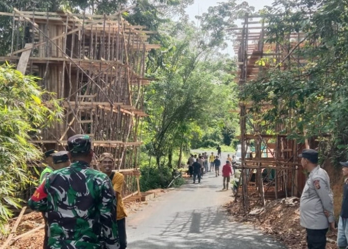 Warga Desa Ulak Pandan Stop Pembangunan Gapura Batas Merapi Barat dan Merapi Selatan, Ini Penyebabnya