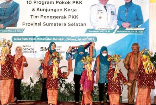 Ketua TP PKK Sumsel Kunjungan Kerja ke Kecamatan Benakat