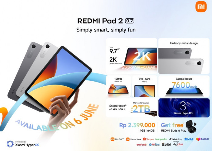 Xiaomi Indonesia Resmi Merilis REDMI Pad 2 dan REDMI Headphone Neo