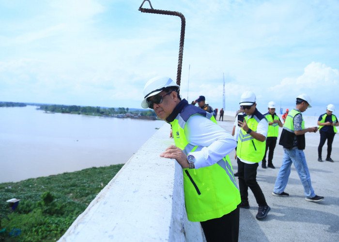 Wagub Cik Ujang Optimis Jembatan Musi V Fungsional Saat Mudik Lebaran 2026