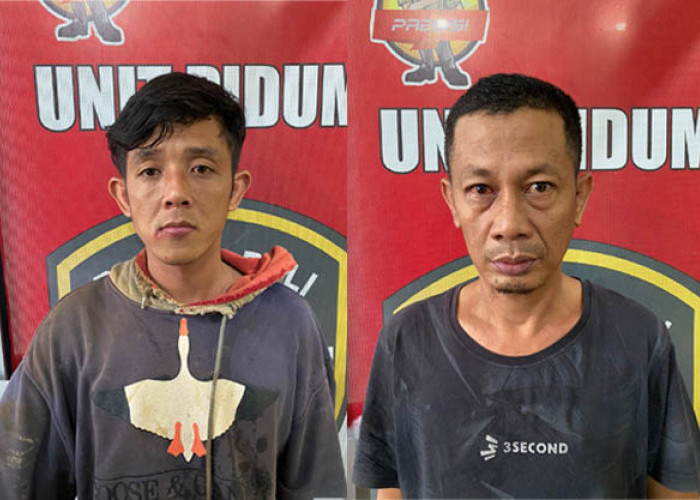 Curi Pipa Besi, Dua Warga Kecamatan Talang Ubi PALI Sumsel Diringkus