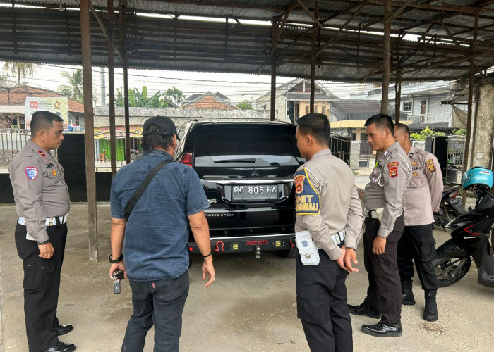 Viral Lampu Rem Pajero Sport Bikin Silau Pengendara Lain, Satlantas Polres Muara Enim Beri Tindakan Tegas