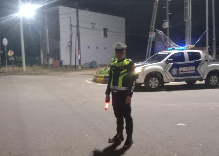 Cegah Balap Liar dan Kejahatan Jalanan, Satlantas Polres Muara Enim Intensifkan Blue Light Patrol
