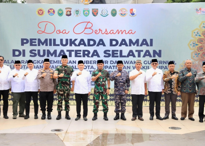 Ciptakan Pilkada Damai, Pj Gubernur Sumsel Ikuti Doa Bersama di Monpera Palembang