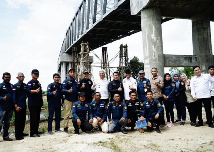 Dinantikan Selama 40 Tahun, Progres Pembangunan Jembatan Air Sugihan Sudah 70 Persen, Masyarakat Senang!