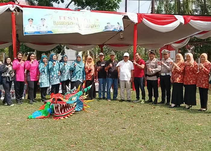 Lestarikan Olahraga Tradisional, Dispora Bersama KORMI Muara Enim Gelar Festival Layang-Layang