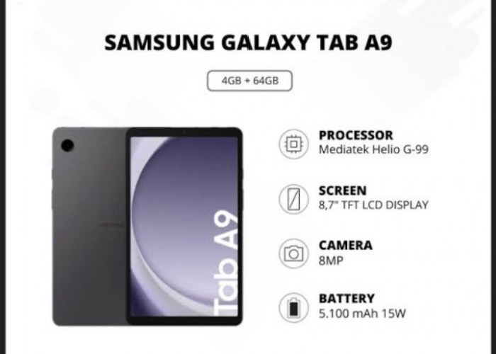 Harga Hanya Rp2 Jutaan, Samsung Galaxy Tab A9 Punya Performa Andal, Berikut Spesifikasinya