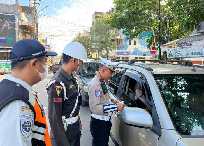 30 Pelanggar Terjaring Razia Operasi Lintas Sektor di Muara Enim