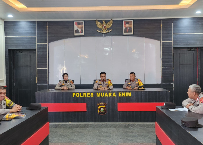 Polres Muara Enim Gelar Anev Bhabinkamtibmas dan Anggota Sat Binmas