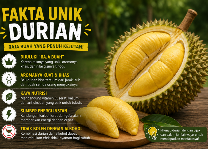 Fakta Unik Durian yang Bikin Kamu Kaget, Nomor 5 Jarang Diketahui!