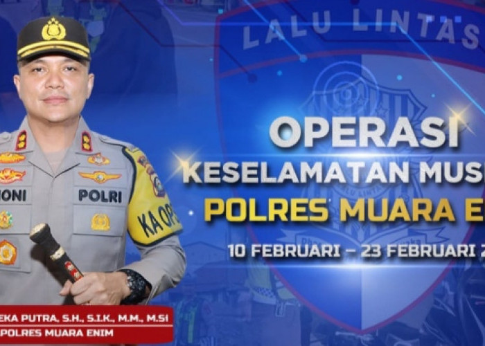 Mulai Besok Polres Muara Enim Gelar Operasi Keselamatan Musi 2025, Ini Targetnya