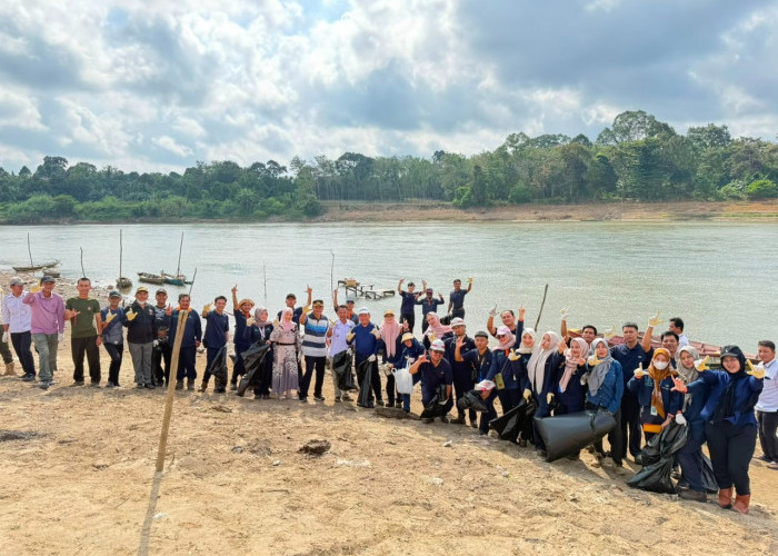 PT TeL Bersama Pemerintah dan Masyarakat Gelar Aksi Bersih Sungai Lematang