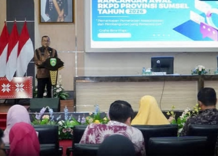 Sekda Buka Forum Konsultasi Publik RKPD Provinsi Sumsel Tahun 2026