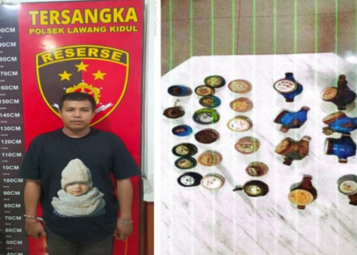 Pelaku Pencurian 27 Meteran Air Bekas Diringkus Polsek Lawang Kidul
