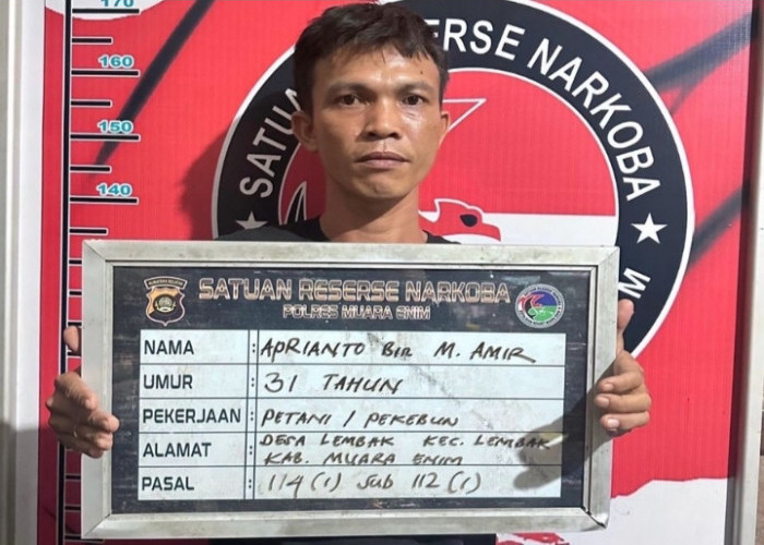 Edarkan Narkoba di Rumah, Pria di Muara Enim Ini Diringkus Polisi