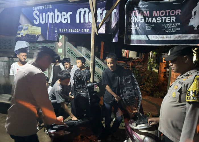 Polisi di Muara Enim Gelar Razia Antisipasi Kejahatan 3C di Malam Hari