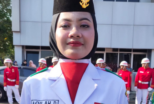 Mengenal Aqilah, Pembawa Baki Bendera Merah Putih pada Upacara HUT ke-77 Kemerdekaan RI