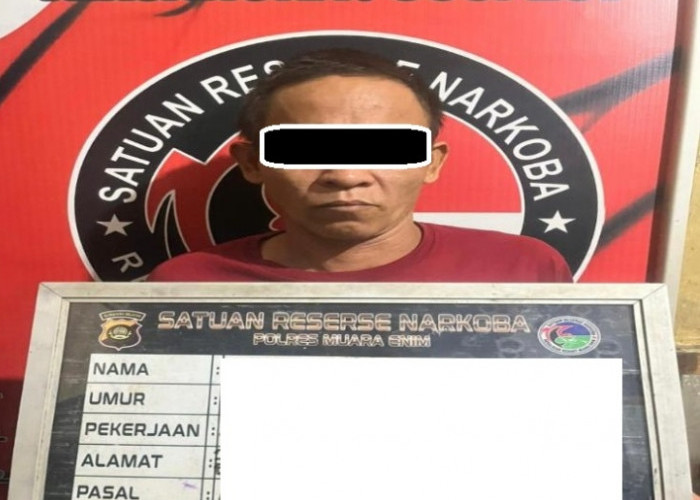 Pengedar Sabu Bersenpi Diringkus Satresnarkoba Polres Muara Enim, Ini Identitas Tersangka