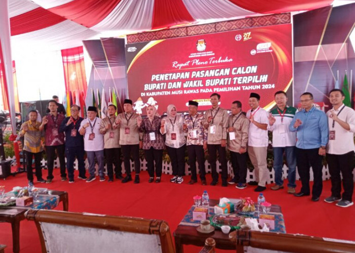 KPU Musi Rawas Tetapkan Ratna Machmud-Suprayitno Sebagai Bupati-Wakil Bupati Terpilih 2025-2030