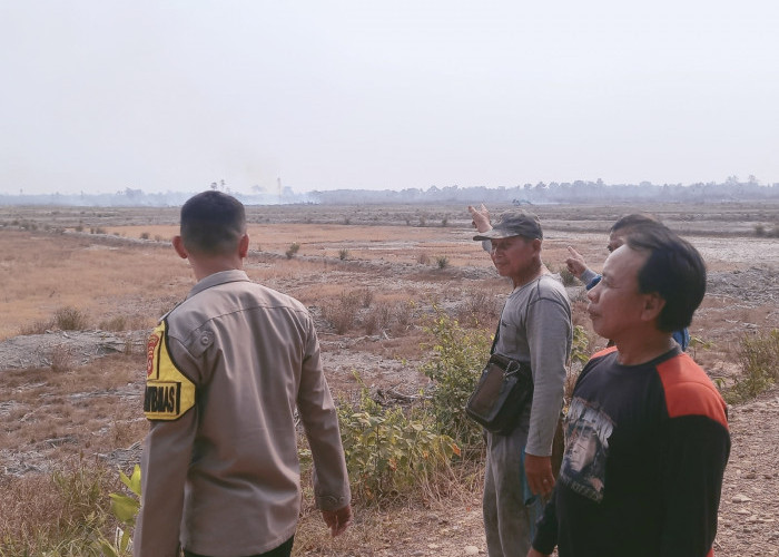Karhutla Hanguskan 3 Hektare Sawah di Desa Petanang Muara Enim
