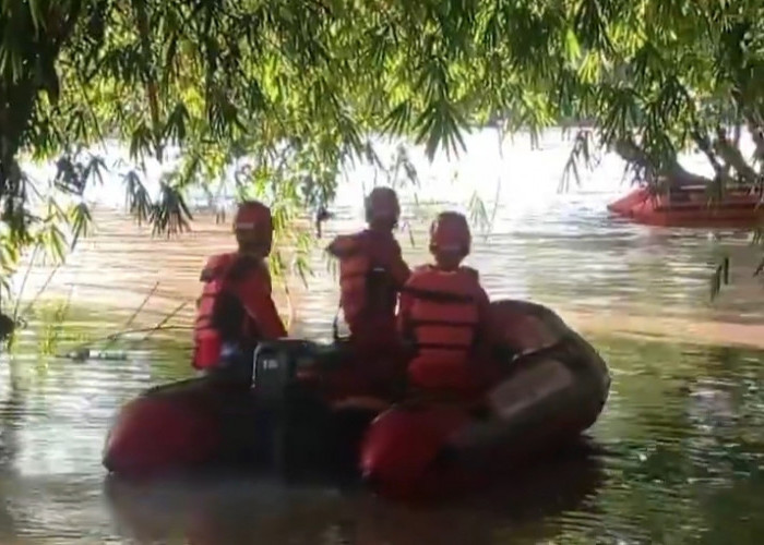 2 Anak di Tanjung Enim Hanyut di Sungai Enim, Tim Gabungan Masih Lakukan Pencarian