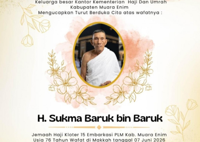 Jemaah Haji Asal Muara Enim Wafat di Tanah Suci