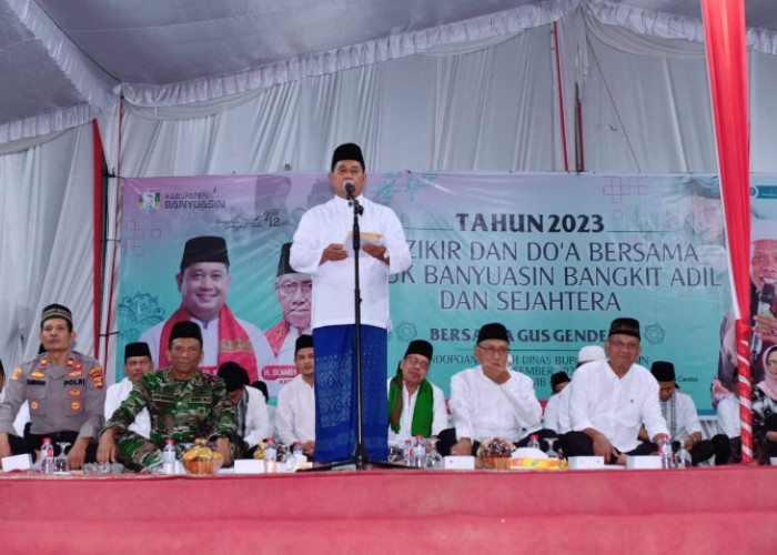 Sambut Tahun Baru 2023, Pemkab Banyuasin Sumatera Selatan Gelar Istighosah Dzikir dan Doa Bersama