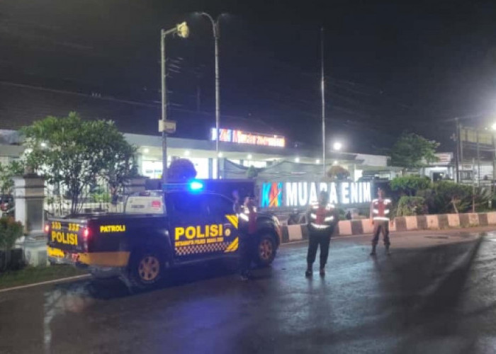 Patroli Malam Satuan Samapta Polres Muara Enim Antisipasi Curat, Curas, Curanmor hingga Balap Liar